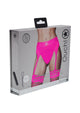 Ouch! Vibrating Strap-On Thong Rechargeable - Pink - Small/XSmall