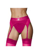 Ouch! Vibrating Strap-On Thong Rechargeable - Pink - Small/XSmall