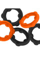 Oxballs Gearheads Silicone Spinner Cock Rings 5-Pack