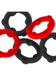 Oxballs Gearheads Silicone Spinner Cock Rings 5-Pack
