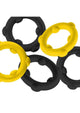 Oxballs Gearheads Silicone Spinner Cock Rings 5-Pack