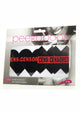 Peekaboo Censored Hearts and X Pasties - Black/Red