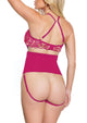 Pink Pussycat Teddy - Pink/Rose Gold - Large