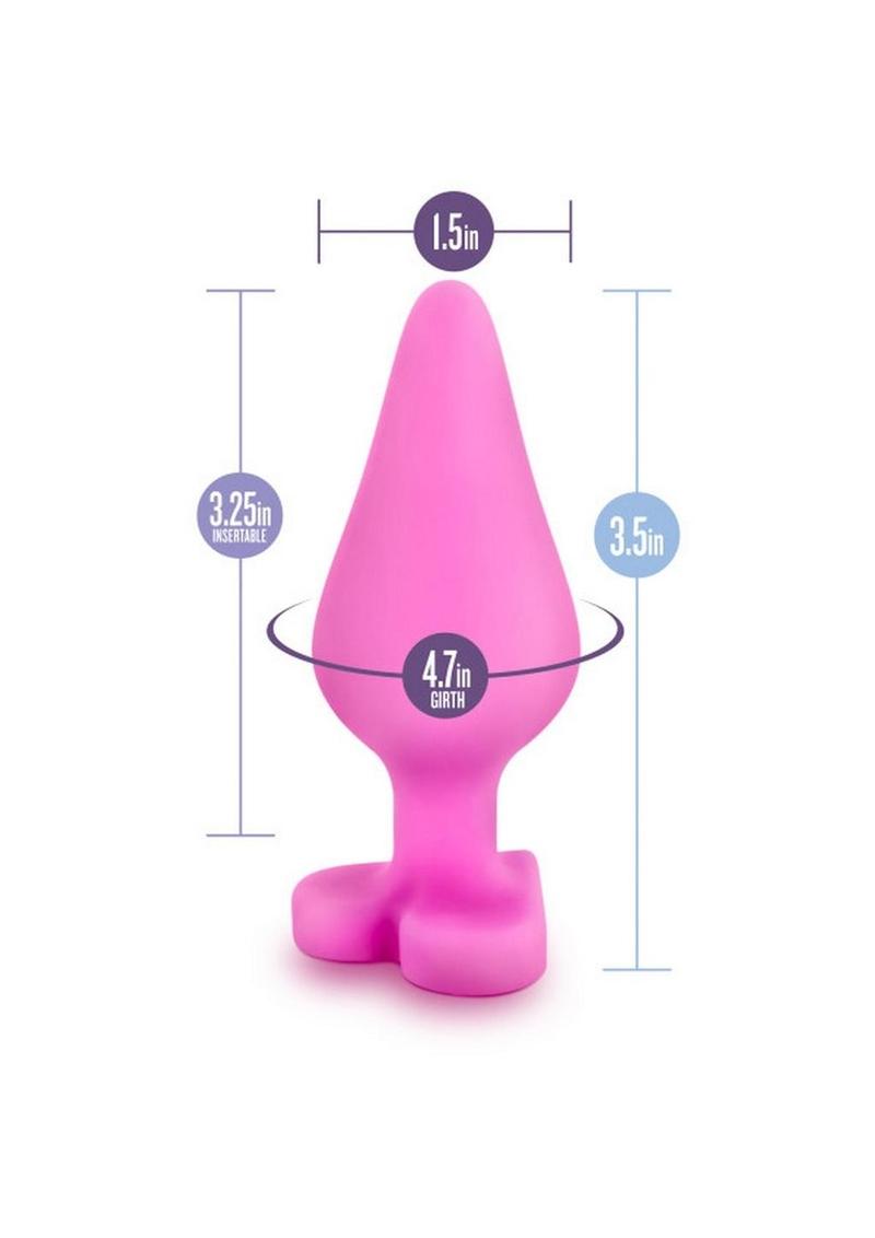 Play with Me Naughty Candy Heart Silicone Butt Plug