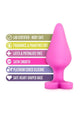 Play with Me Naughty Candy Heart Silicone Butt Plug