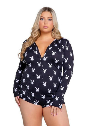 Playboy Slumber Bunny Logo Romper