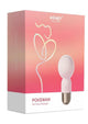 Pokewan Pocket Mini Vibrating Silicone Rechargeable Wand Massager - Pink/Rose Gold