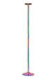 Power Pole Pro Professional Portable Exercise and Dance Spinning Pole Extends Up - Multicolor/Rainbow - 9ft