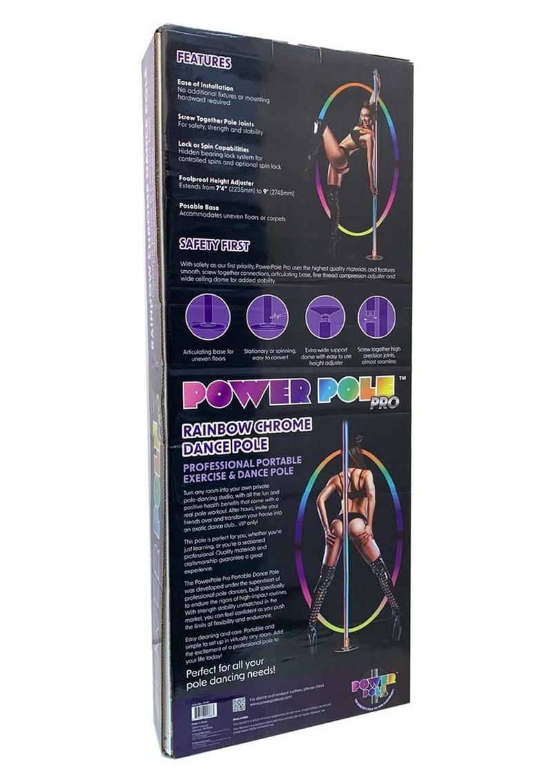 Power Pole Pro Portable Spinning Dance Pole 9ft