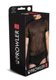 Prowler Red Mesh Tee Shirt – Black mesh, Medium, packaging front