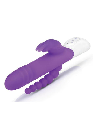 Rabbit Essentials Silicone Double Penetration Rabbit Vibrator