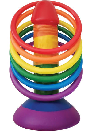 Rainbow Pecker Party Ring Toss Game