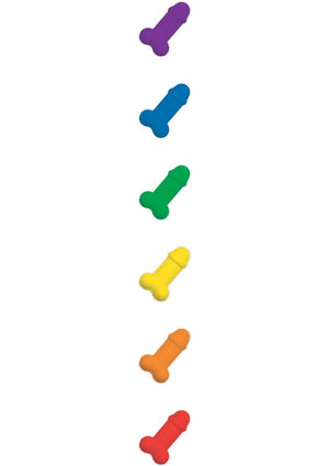 Rainbow Peckermints Penis Shaped Breath Mints Tin