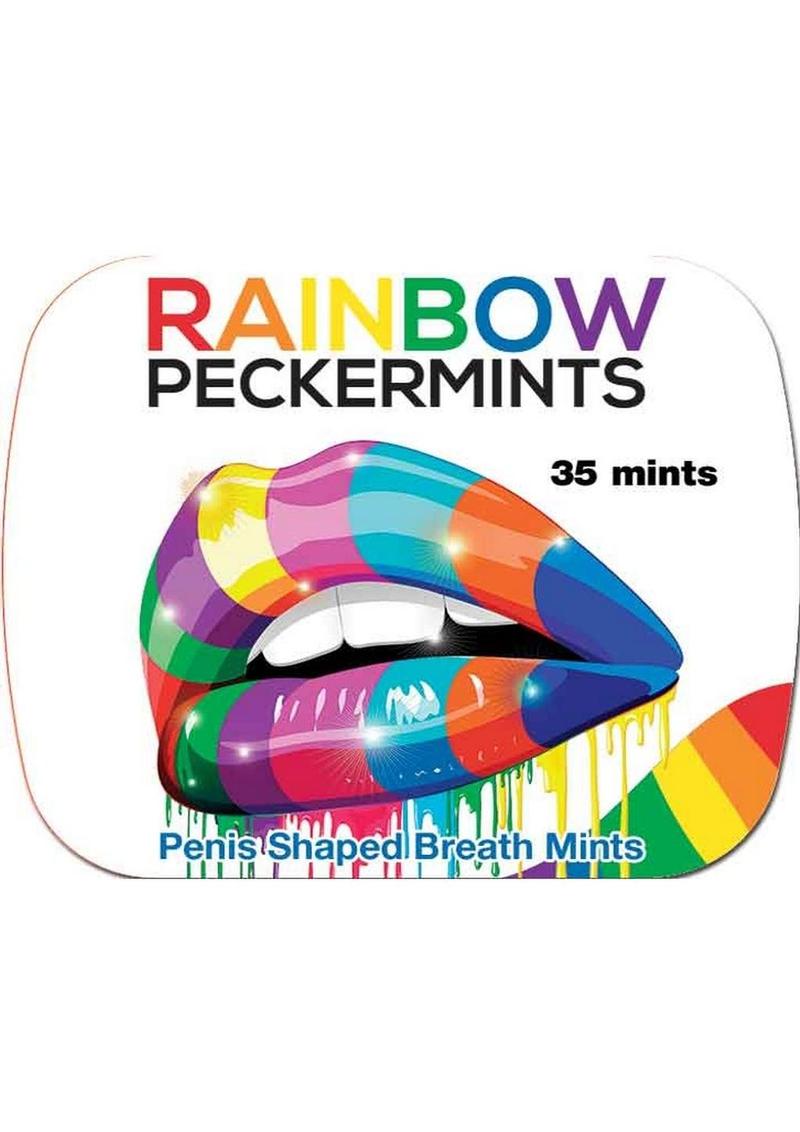 Rainbow Peckermints Penis Shaped Breath Mints Tin