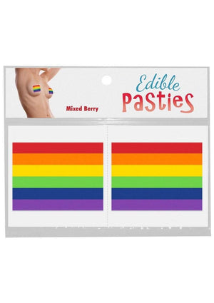 Rainbow Pride Edible Pasties Mixed Fruit 2 Pack