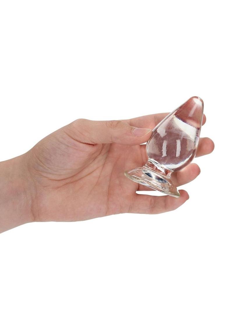 Realrock Crystal Clear Anal Plug with Suction Cup