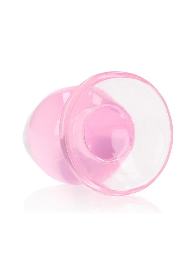 Realrock Crystal Clear Anal Plug with Suction Cup