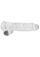 Realrock Crystal Clear Dildo with Balls