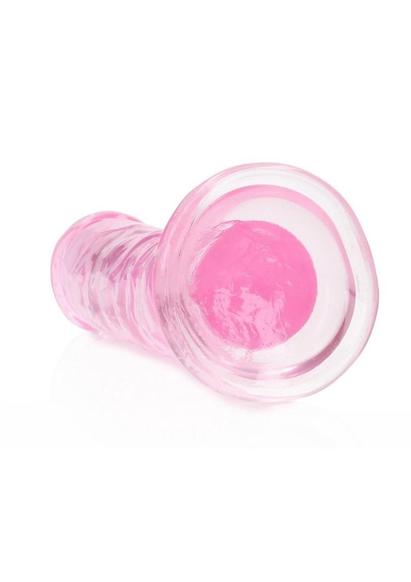 Realrock Crystal Clear Straight Suction Cup Dildo