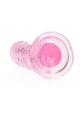 Realrock Crystal Clear Straight Suction Cup Dildo