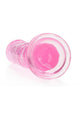 Realrock Crystal Clear Straight Suction Cup Dildo