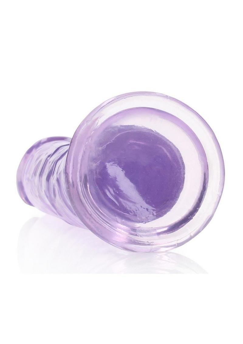 Realrock Crystal Clear Straight Suction Cup Dildo