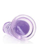 Realrock Crystal Clear Straight Suction Cup Dildo