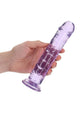 Realrock Crystal Clear Straight Suction Cup Dildo