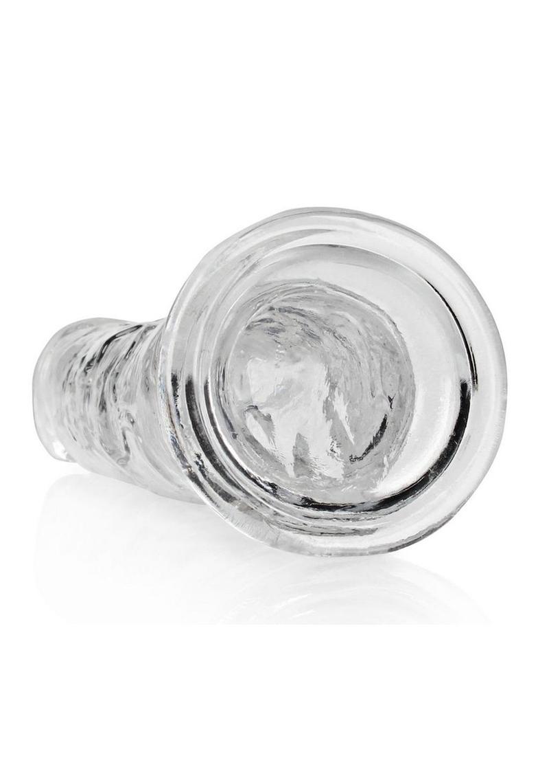 Realrock Crystal Clear Straight Suction Cup Dildo