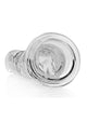 Realrock Crystal Clear Straight Suction Cup Dildo