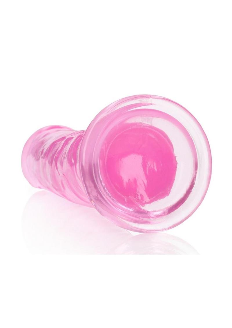 Realrock Crystal Clear Straight Suction Cup Dildo