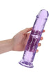 Realrock Crystal Clear Straight Suction Cup Dildo