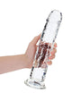 Realrock Crystal Clear Straight Suction Cup Dildo