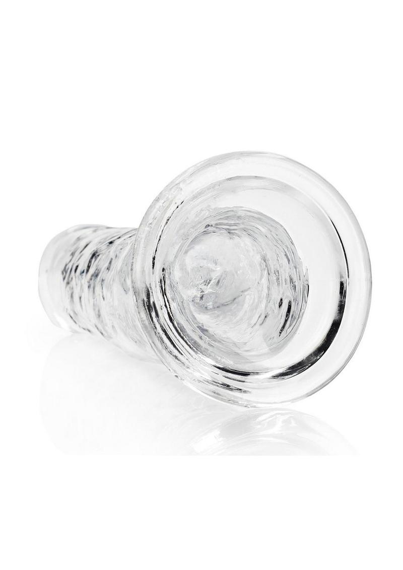 Realrock Crystal Clear Straight Suction Cup Dildo