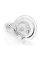 Realrock Crystal Clear Straight Suction Cup Dildo