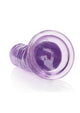 Realrock Crystal Clear Straight Suction Cup Dildo