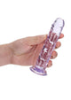 Realrock Crystal Clear Straight Suction Cup Dildo