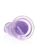 Realrock Crystal Clear Straight Suction Cup Dildo