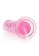 Realrock Crystal Clear Straight Suction Cup Dildo