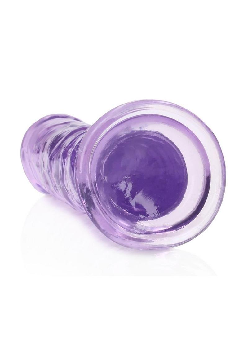 Realrock Crystal Clear Straight Suction Cup Dildo