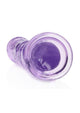 Realrock Crystal Clear Straight Suction Cup Dildo