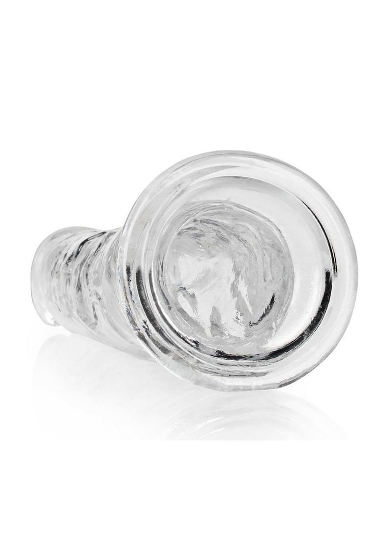 Realrock Crystal Clear Straight Suction Cup Dildo