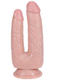 Realrock Ultra Realistic Skin Double Trouble - Vanilla - 5in/6in