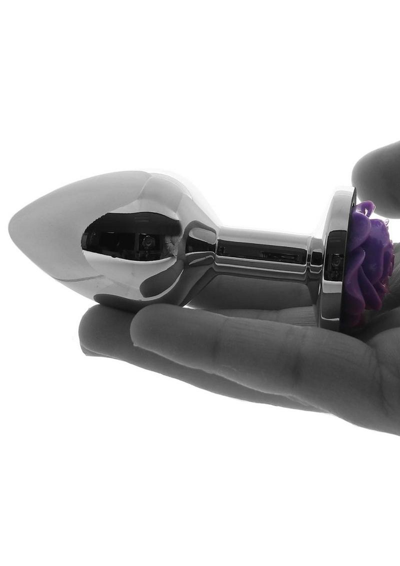 Rear Assets Rose Metal Anal Plug