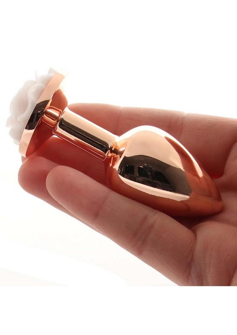 Rear Assets Rose Metal Anal Plug
