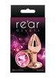 Rear Assets Rose Gold Anal Plug - Pink/Rose Gold - Small