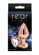 Rear Assets Rose Gold Heart Anal Plug - Clear/Rose Gold - Medium/Small