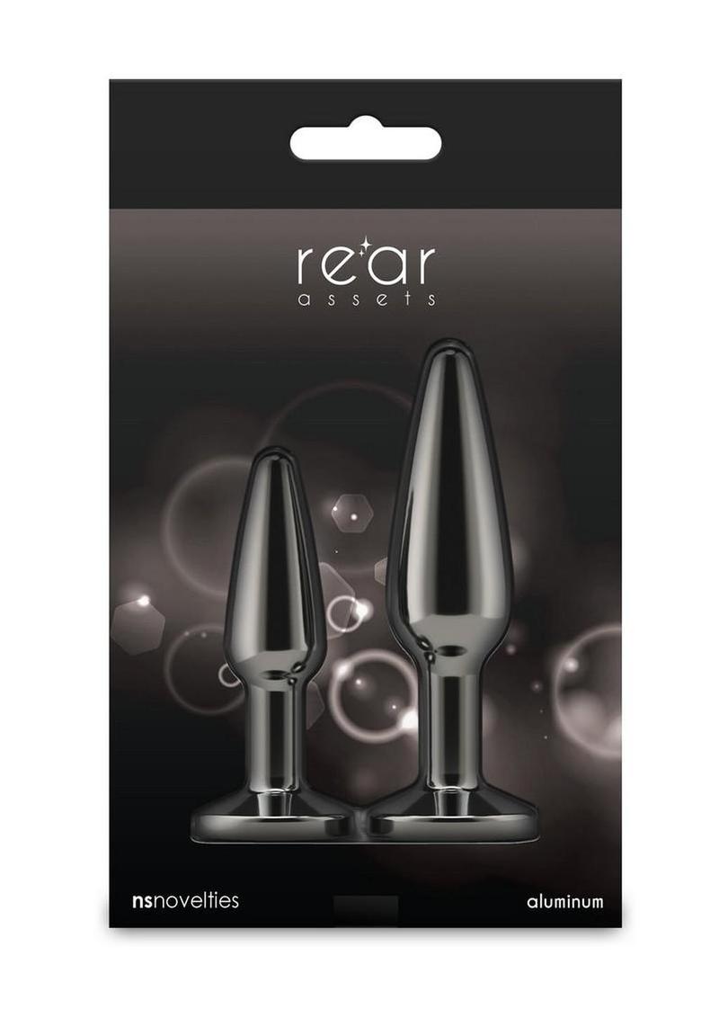 Rear Assets Metal Anal Plugs 2-Piece Kit
