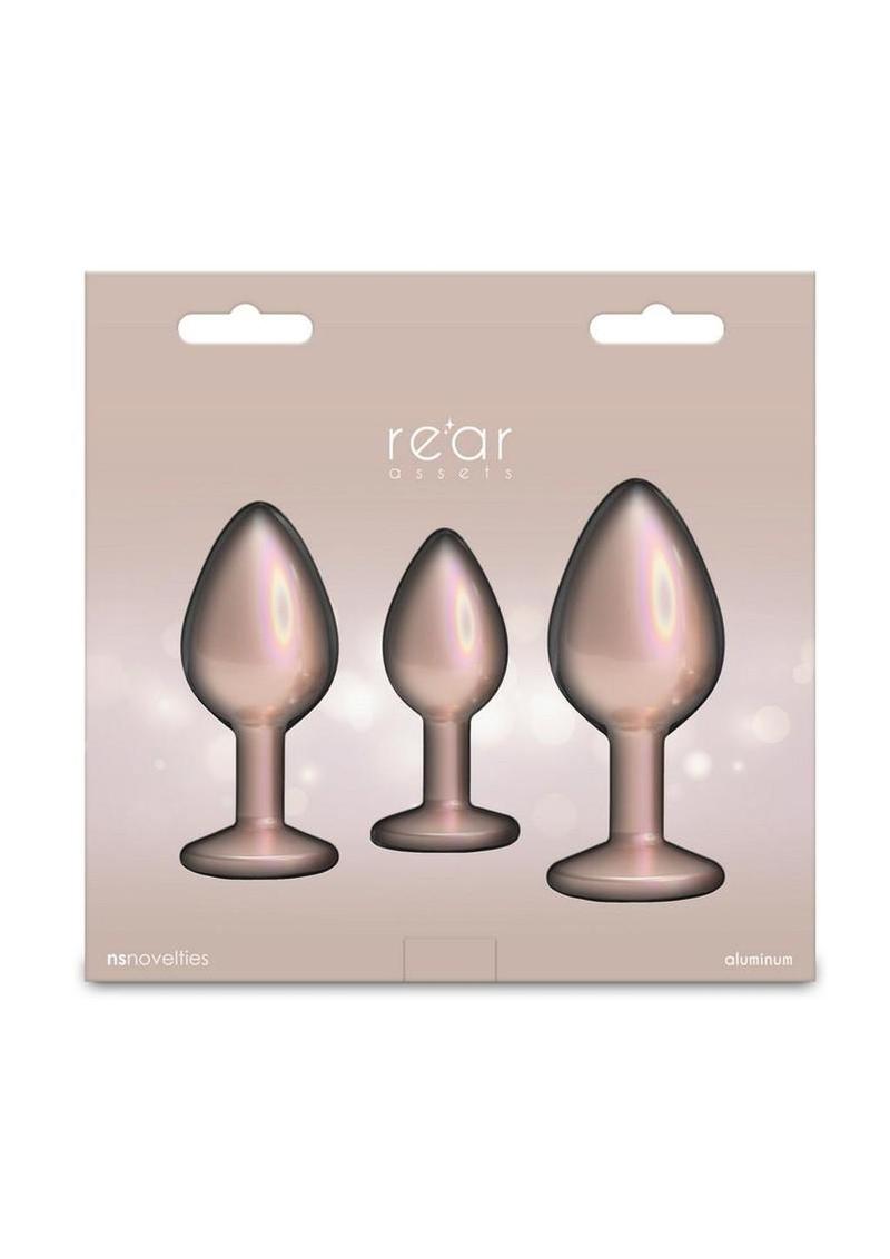 Rear Assets Metal Anal Plugs 2-Piece Kit