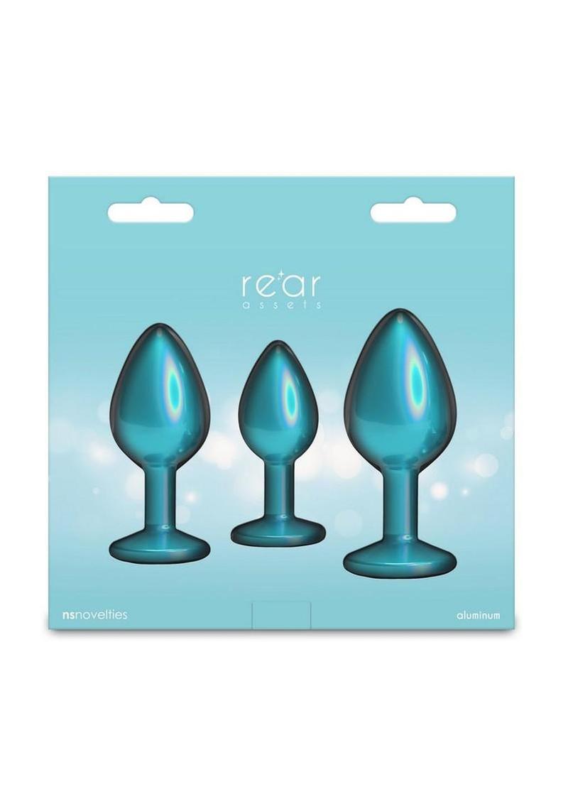 Rear Assets Metal Anal Plugs 2-Piece Kit